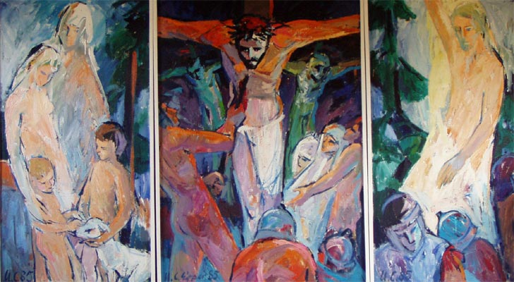 Triptychon Kreuzigung, 1985