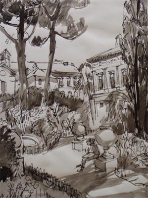 Giardino Villa Farnesina, 1980