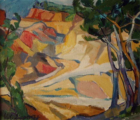 Bauxit-Steinbruch, Provence, 1977